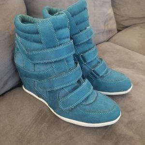 Call it Spring suade wedge booties